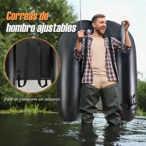 Barco de pesca Insuflável  Suporte de cana Bolsos de vara Remo Bomba portátil Barco de pesca Carga 150 kg Camuflado