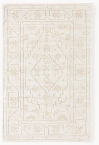 Tapete em viscose artesanal Shaila, branco