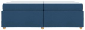 Estrutura de cama com colchão Outros Azul 200 x 200 cm tecido
