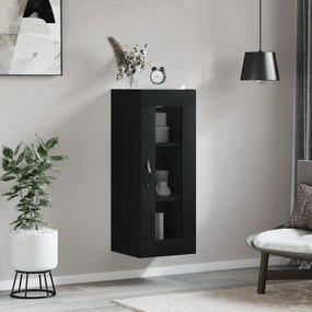 vidaXL Armário de parede 34,5x34x90 cm preto