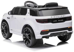 Carro eléctrico infantil Land Rover Discovery 12V branco