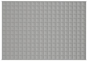 Manta pesada 6 kg 137x200 cm tecido cinza