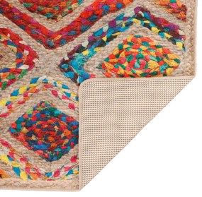 Tapete lavável antiderrapante 80x150 cm multicor
