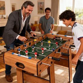 Mesa matraquilhos dobrável para crianças 33 x 36 x 109 cm com alça resistente 2 bolas e marcador Castanha