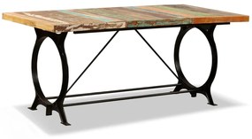 Mesa de jantar madeira reciclada maciça 180 cm