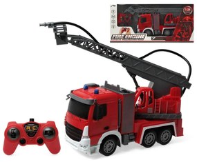 Camião Retroescavadora Fire Engine 1:24