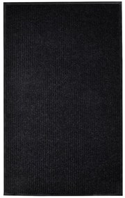 287665 vidaXL Tapete de porta 117x220 cm PVC preto