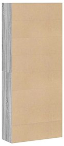 Estante 80x30x189 cm derivados de madeira cinzento sonoma