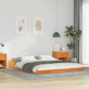 vidaXL Estrutura da Cama Castanho-mel 160 x 200 cm