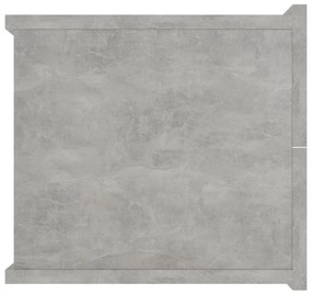 Mesa de cabeceira 40x30x30 cm derivados madeira cinza cimento