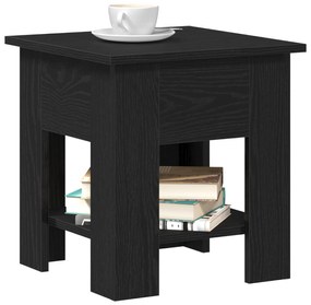 Mesa de Centro vidaXL Carvalho Preto 40x40x42 cm Madeira de Engenharia