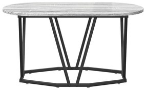 Mesa de Café Cinza Sonoma da - 80x40x40.5 cm, Feita de Madeira Engenhe