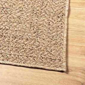 Tapete ZIZUR bege 140x200 cm aspeto de juta interior e exterior