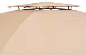 Tenda de jardim com cortinas hexagonal 360x265 cm