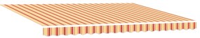 Toldo Retrátil Amarelo e Laranja 450x300 cm