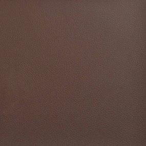 Almofadas decorativas 2 pcs 40x40 cm couro artificial castanho