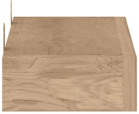 Prateleiras de parede 2 pcs 40x15x4 cm madeira de teca maciça