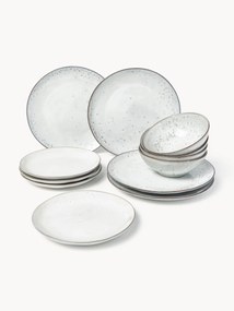 Conjunto de loiça artesanal Nordic Sand, 12 uni.