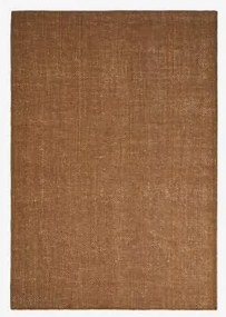 Alfombra Retangular Em Lã E Juta Wamba Castanho Caramelo & 160 X 230 Cm - Sklum