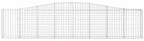 Cestos gabião arqueados 5 pcs 400x30x80/100cm ferro galvanizado