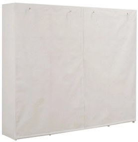 Roupeiro 200x40x170 cm tecido branco