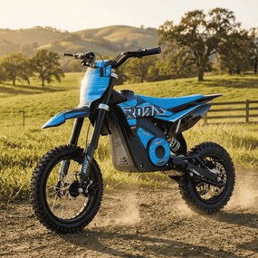 Mini moto elétrica para crianças velocidade até 28 km/h C/Limitador 1100W Roan 907 36V 12/10" Azul