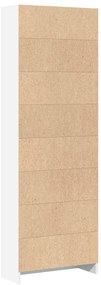 Estante 60x24x176 cm derivados de madeira branco