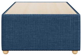 Estrutura de cama sem colchão 100x200 cm tecido azul