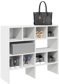 vidaXL Sapateiras 2 pcs empilháveis 89,5x30x40 cm branco
