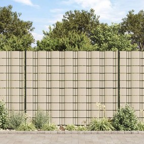 Painel de privacidade para jardim 70x0,19 m PVC creme
