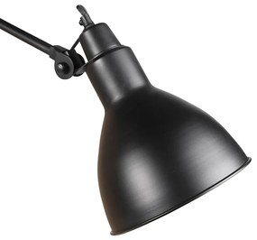LED Candeeiro de parede inteligente preto ajustável incl. Wifi A60 - Wye Industrial,Rústico