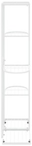 Suporte de vasos c/ 5 prateleiras 43x22x98 cm metal branco