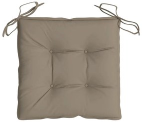 Almofadões móveis paletes 2 pcs tecido oxford cinza-acastanhado