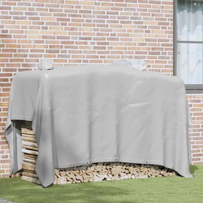 vidaXL Lona 650 g/m² 3x3 m cinzento