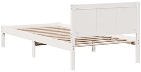 Estrutura de Cama Branca de Madeira Branca Madeira 100 x 200 cm