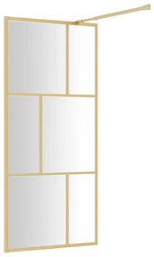 Divisória de chuveiro 90x195 cm vidro transparente ESG dourado