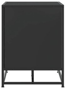 Banco para calçado 80x40x53,5 cm madeira e metal preto