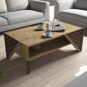 Mesa de Centro Beril – Carvalho – 105x58x40 cm