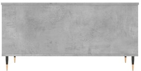 Mesa de centro 90x44,5x45 derivados de madeira cinzento cimento