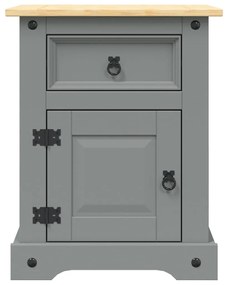 Mesa de cabeceira Corona pinho mexicano 53x39x67 cm cinzento