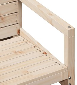 Conjunto de Jardim - 2 Poltronas e 1 Mesa - Madeira de Pinho Maciça