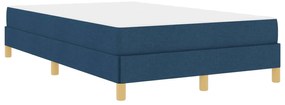 vidaXL Cama Box Azul 120 x 200 cm tecido