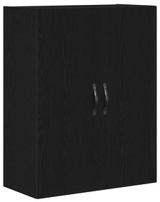 Armário Alto vidaXL Carvalho Preto 69,5x34x180 cm Madeiras de Engenhar