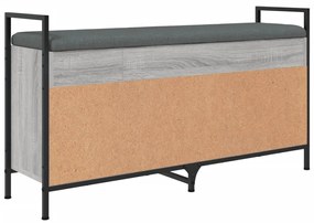 Banco sapateira 105,5x32x57,5 cm deriv. madeira cinzento sonoma