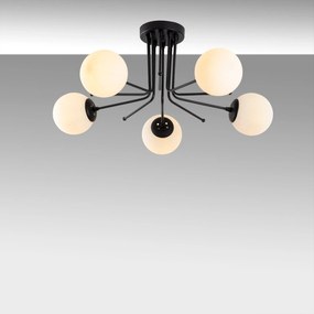 Candeeiro de Teto Daisy – Preto – Diâmetro 80 cm, Altura 34 cm