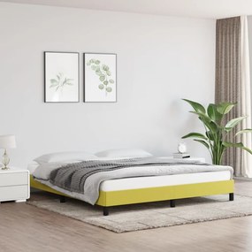 Estrutura de cama tecido verde 180x200 cm
