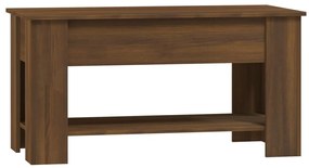 Mesa centro 101x49x52 cm madeira processada carvalho castanho
