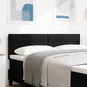 vidaXL Cabeceira Design Linhas Preta 72 cm Tecido