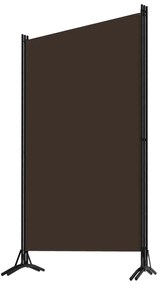 Divisória de quarto com 3 painéis 260x180 cm castanho