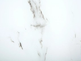 Mesa de centro efeito de mármore branco com prateado EMPORIA Beliani